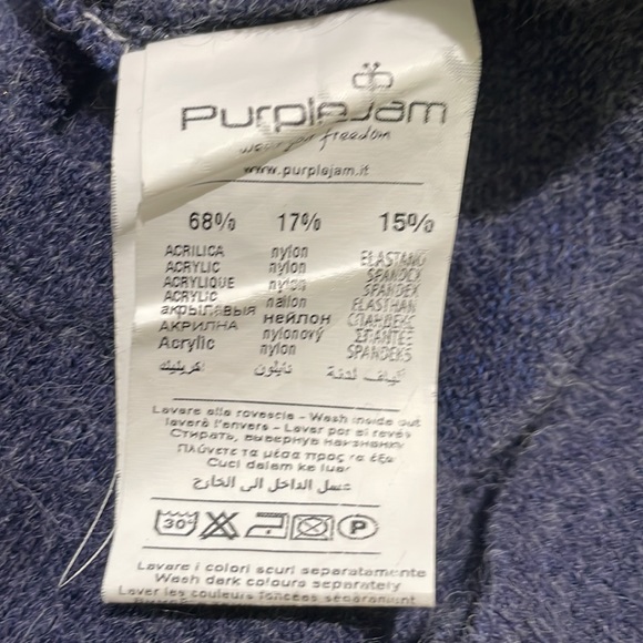 Like new PURPLE JAM belted sweater dress from Italy. - Picture 5 of 8
